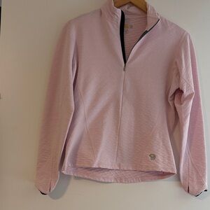 Mountain Hardwear Women's Pale Pink Top with Logo Detail